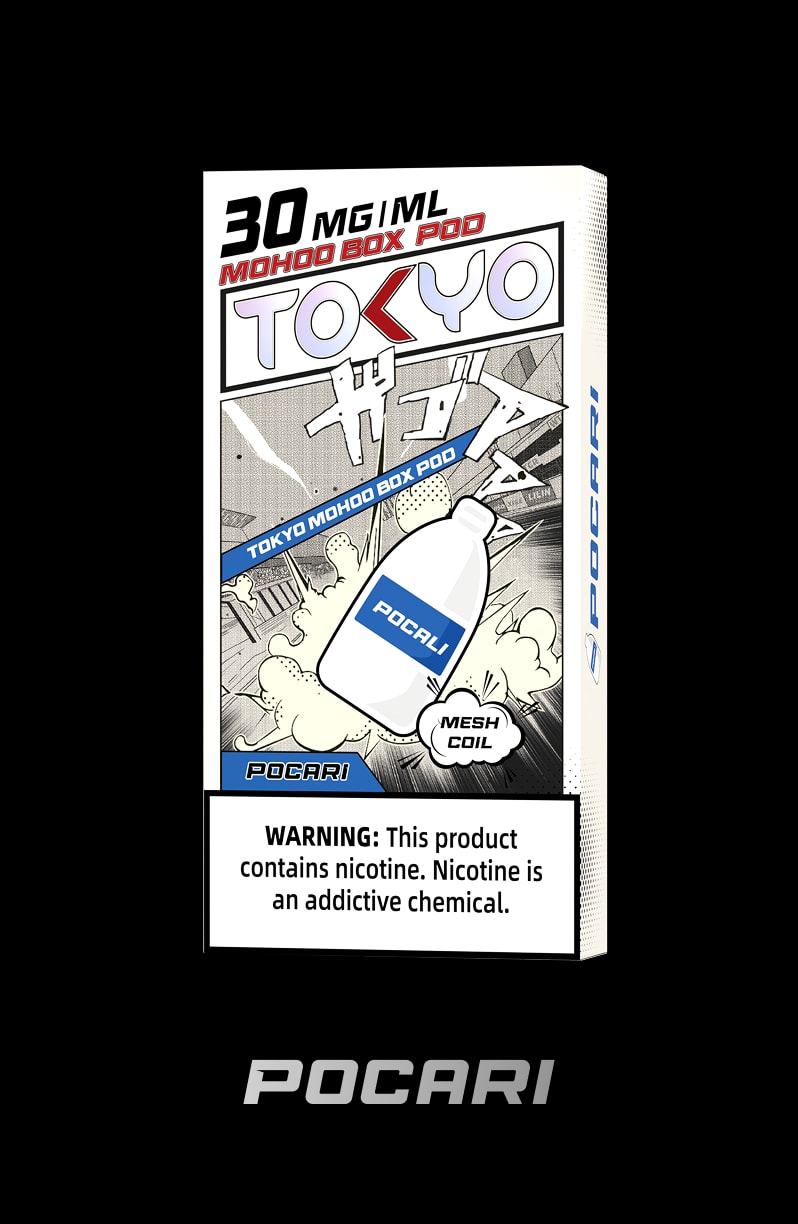tokyoejuice mohoo box pod Pocari eliquid