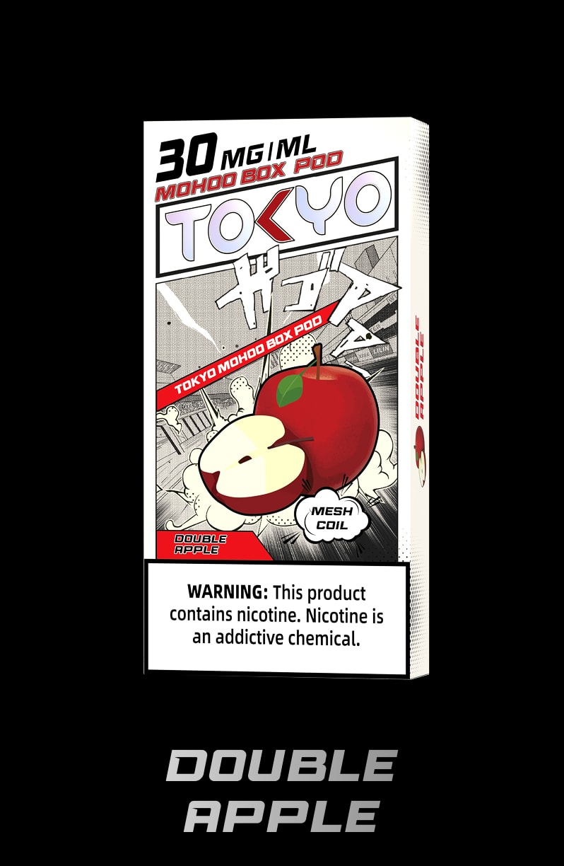 tokyoejuice mohoo box pod Double Apple eliquid
