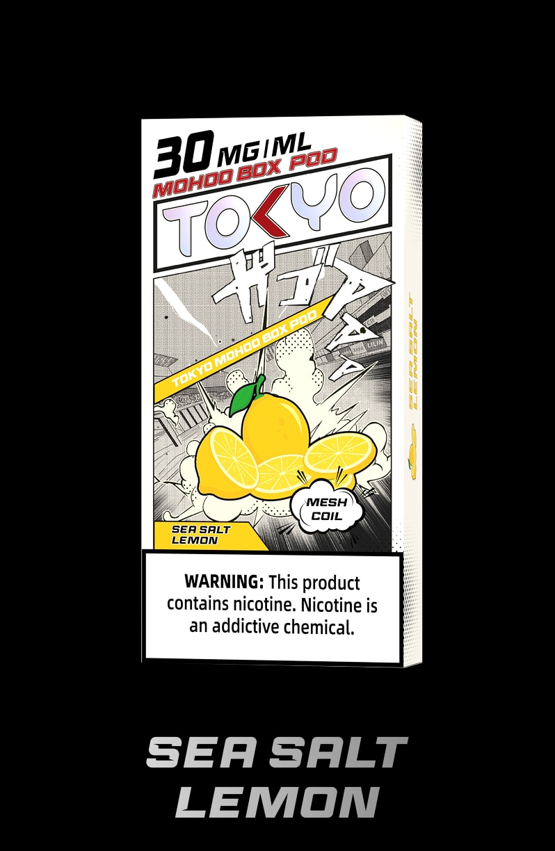 tokyoejuice mohoo box pod Sea Salt Lemon eliquid