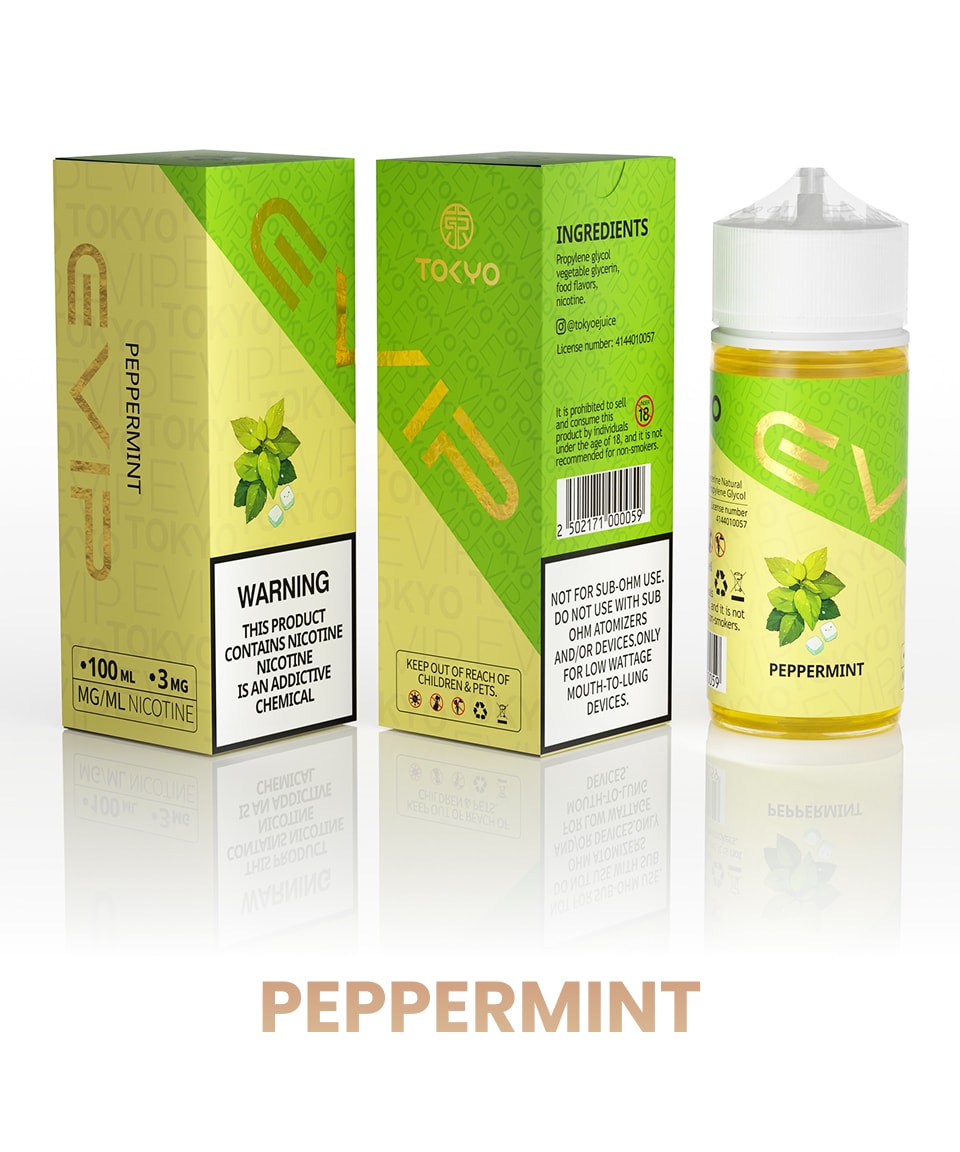 Tokyoejuice EVIP100ML PEPPERMINT
