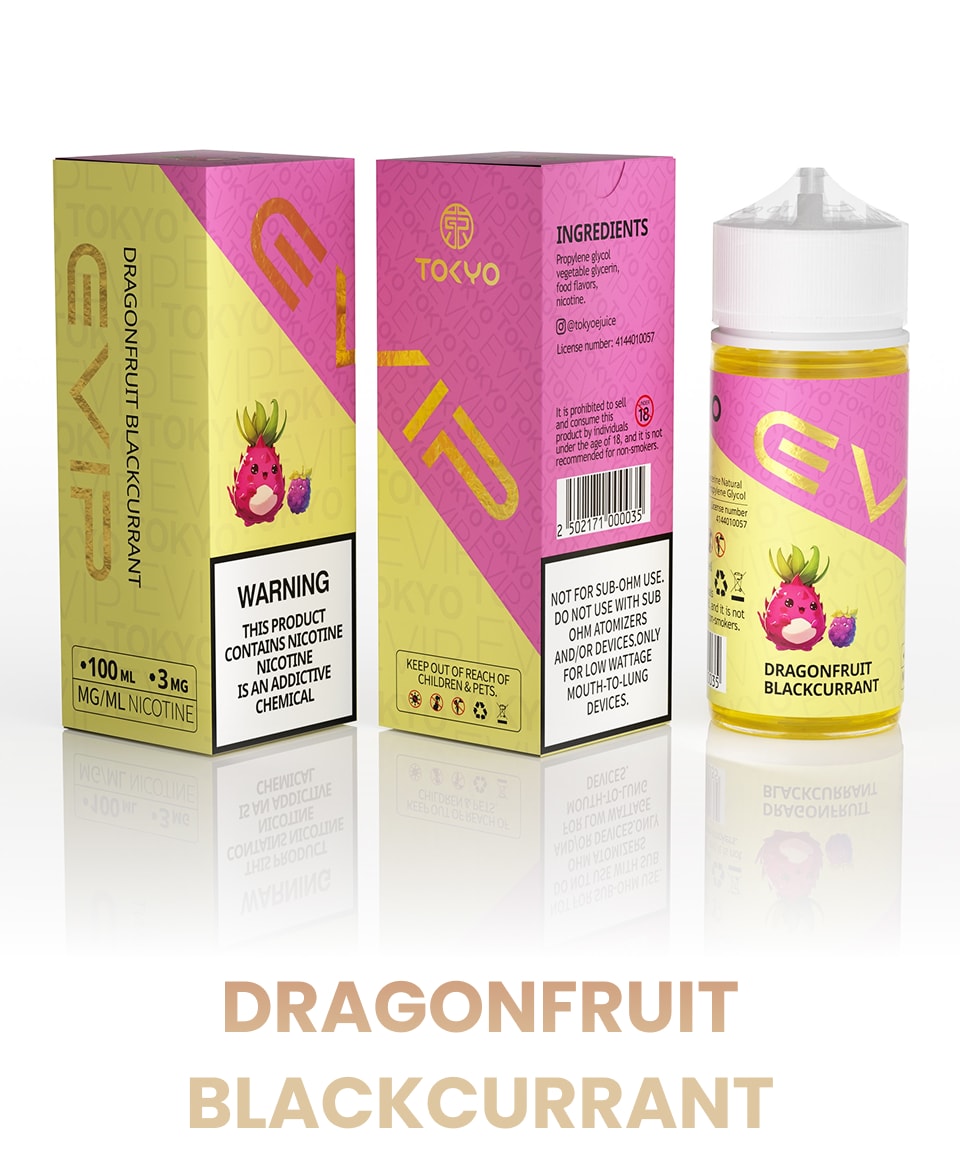 Tokyoejuice EVIP100ML DRAGONFRUIT BLACKCURRANT