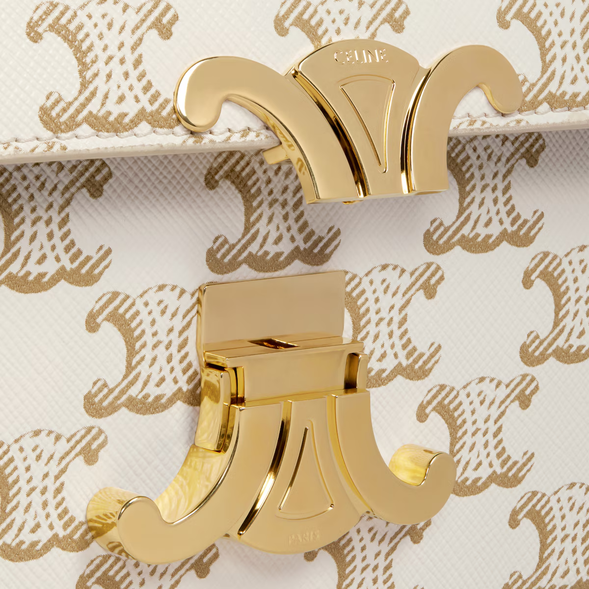 ショルダーバッグ クロード / トリオンフキャンバス & カーフスキン / ホワイト