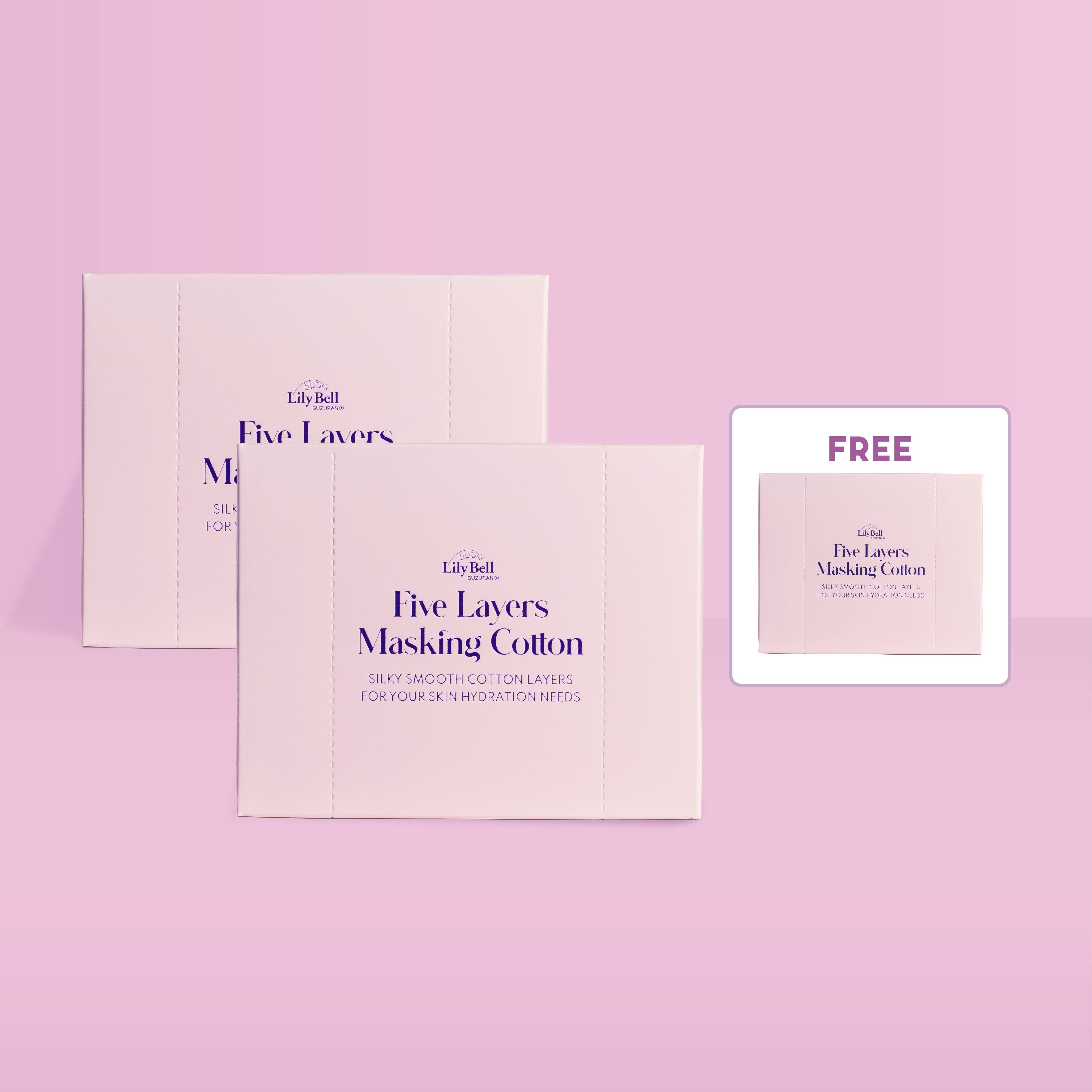 Five Layers Masking Cotton Puff 60 pcs-Little Good Life