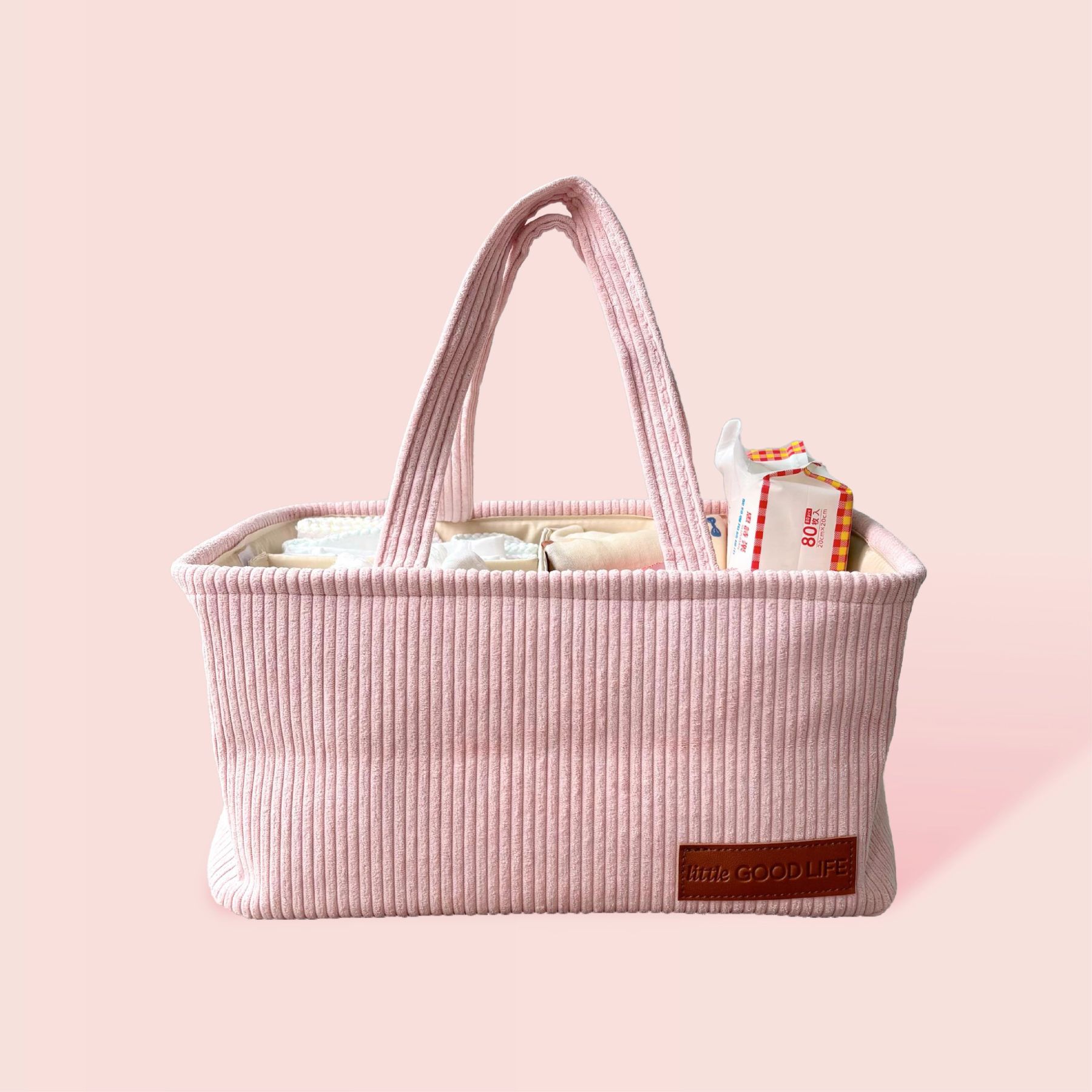 Corduroy Diaper Caddy-Little Good Life