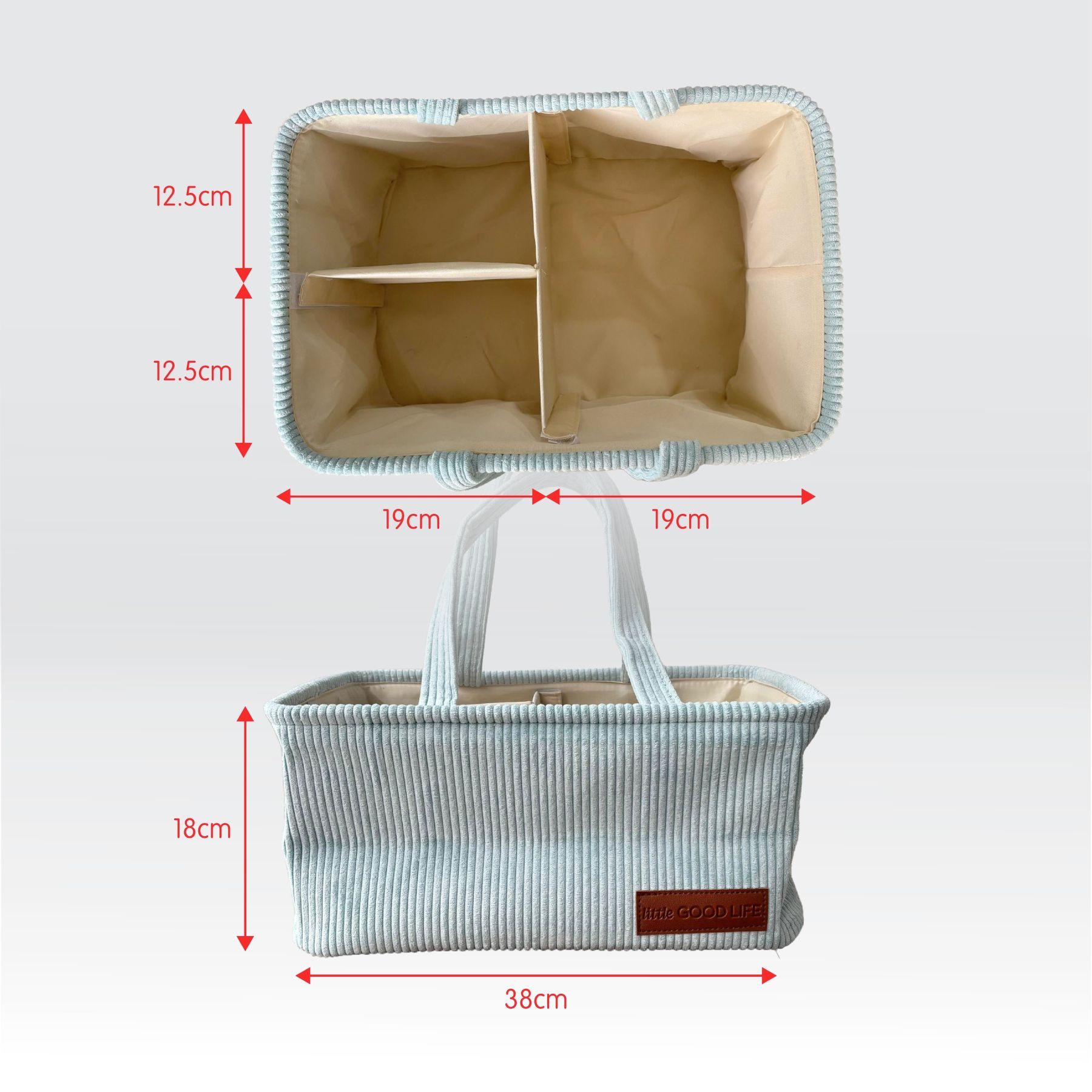 Corduroy Diaper Caddy-Little Good Life