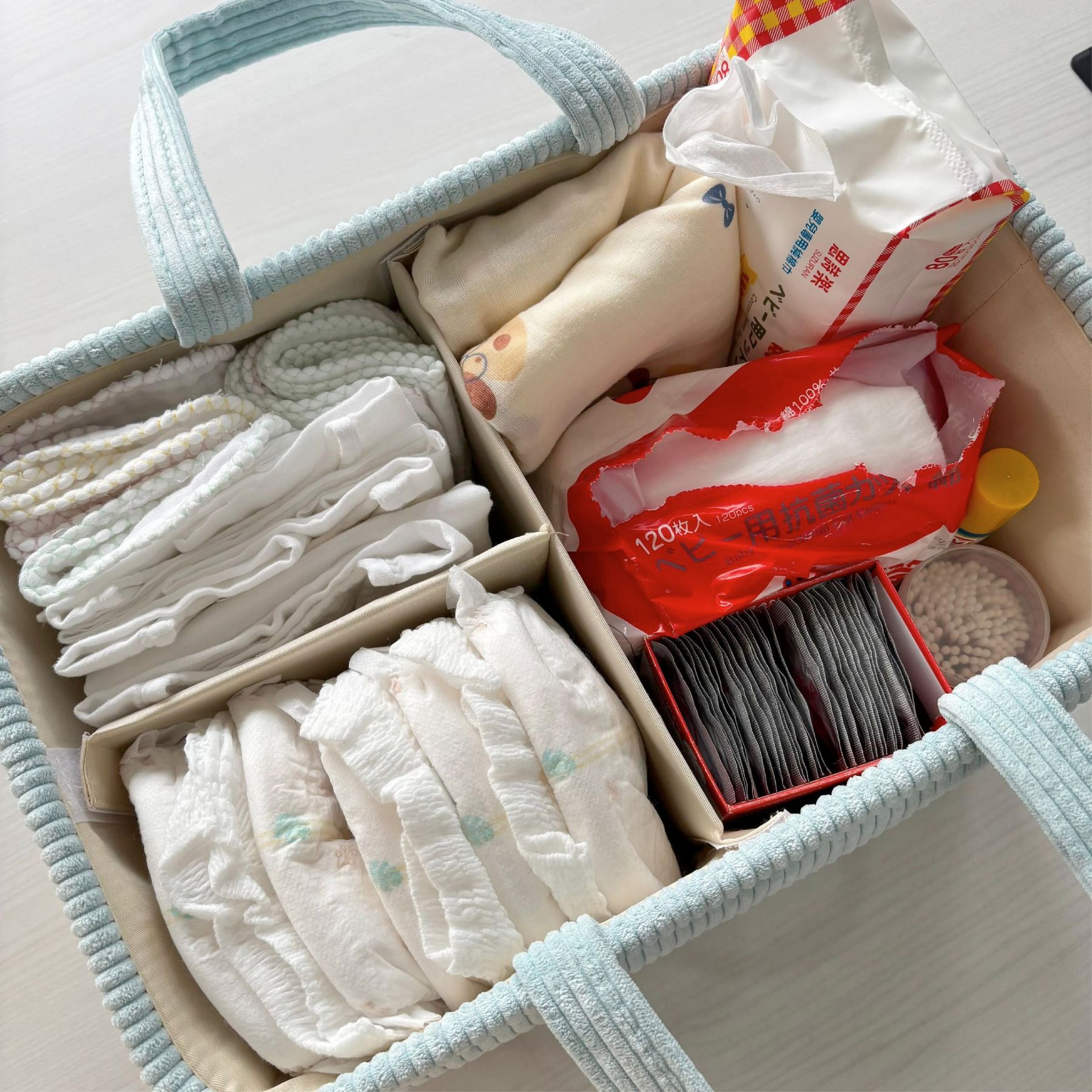 Corduroy Diaper Caddy-Little Good Life