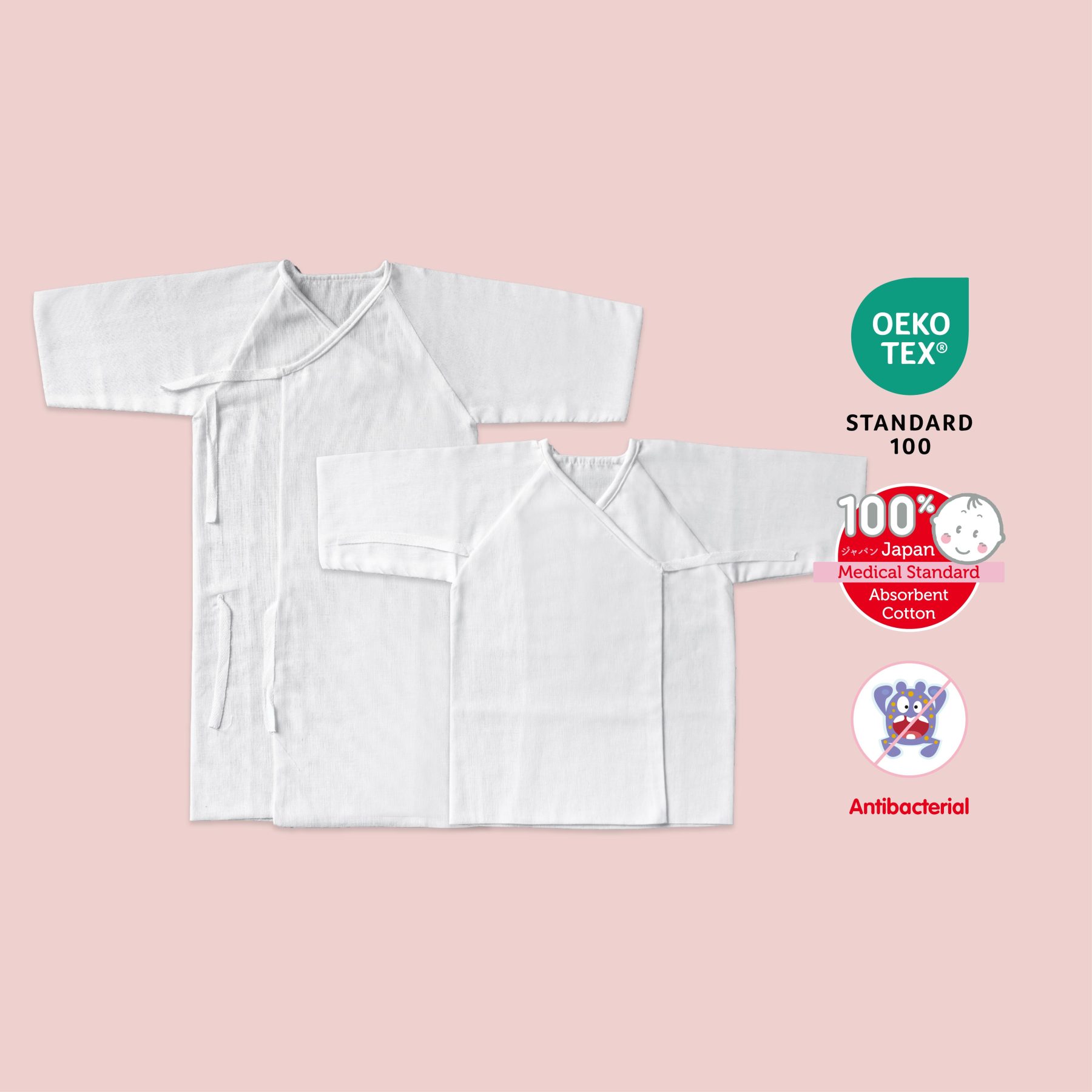 Gauze Undershirt 2 pcs (0-9 months)-Little Good Life