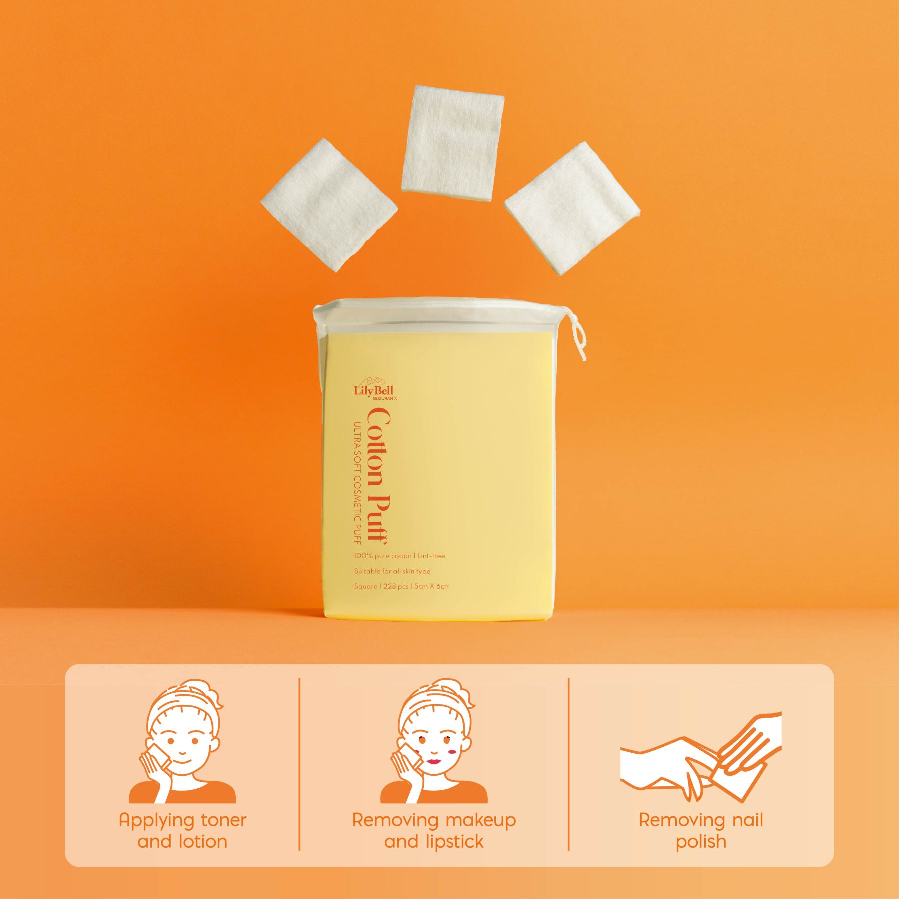 Cotton Puff 228 pcs-Little Good Life