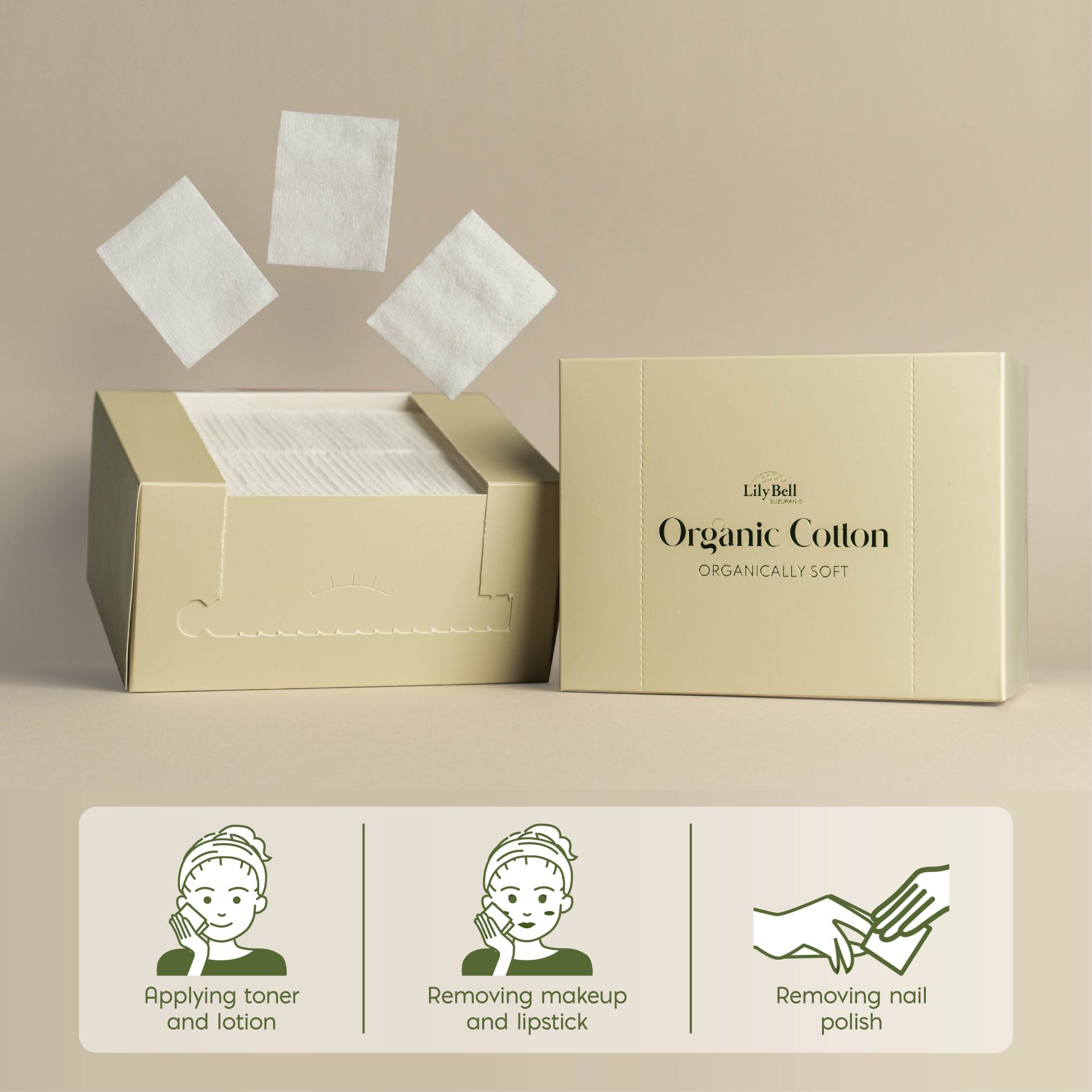 Organic Cotton Puff 80 pcs-Little Good Life