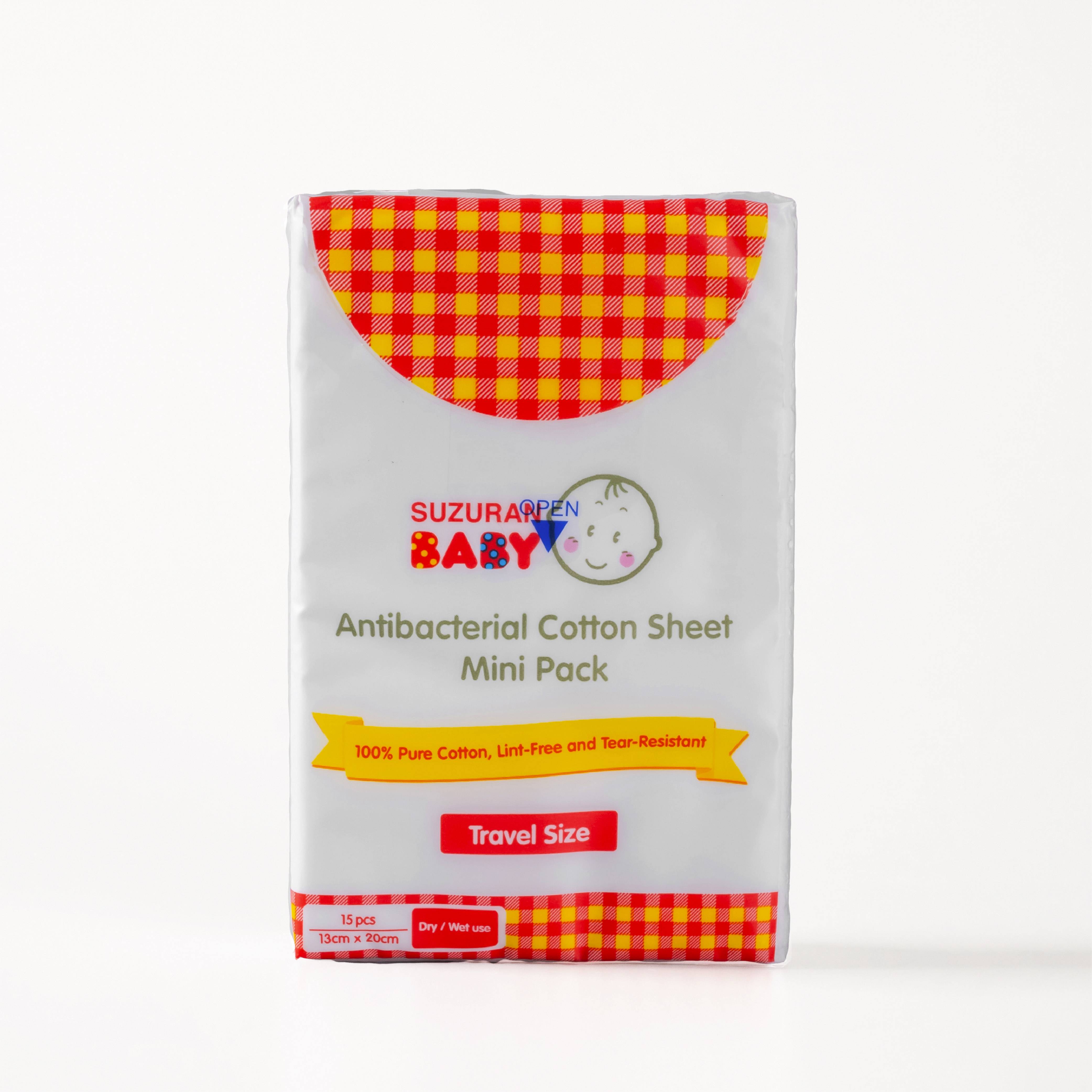 Antibacterial Cotton Sheet Mini Pack 15pcs -Little Good Life