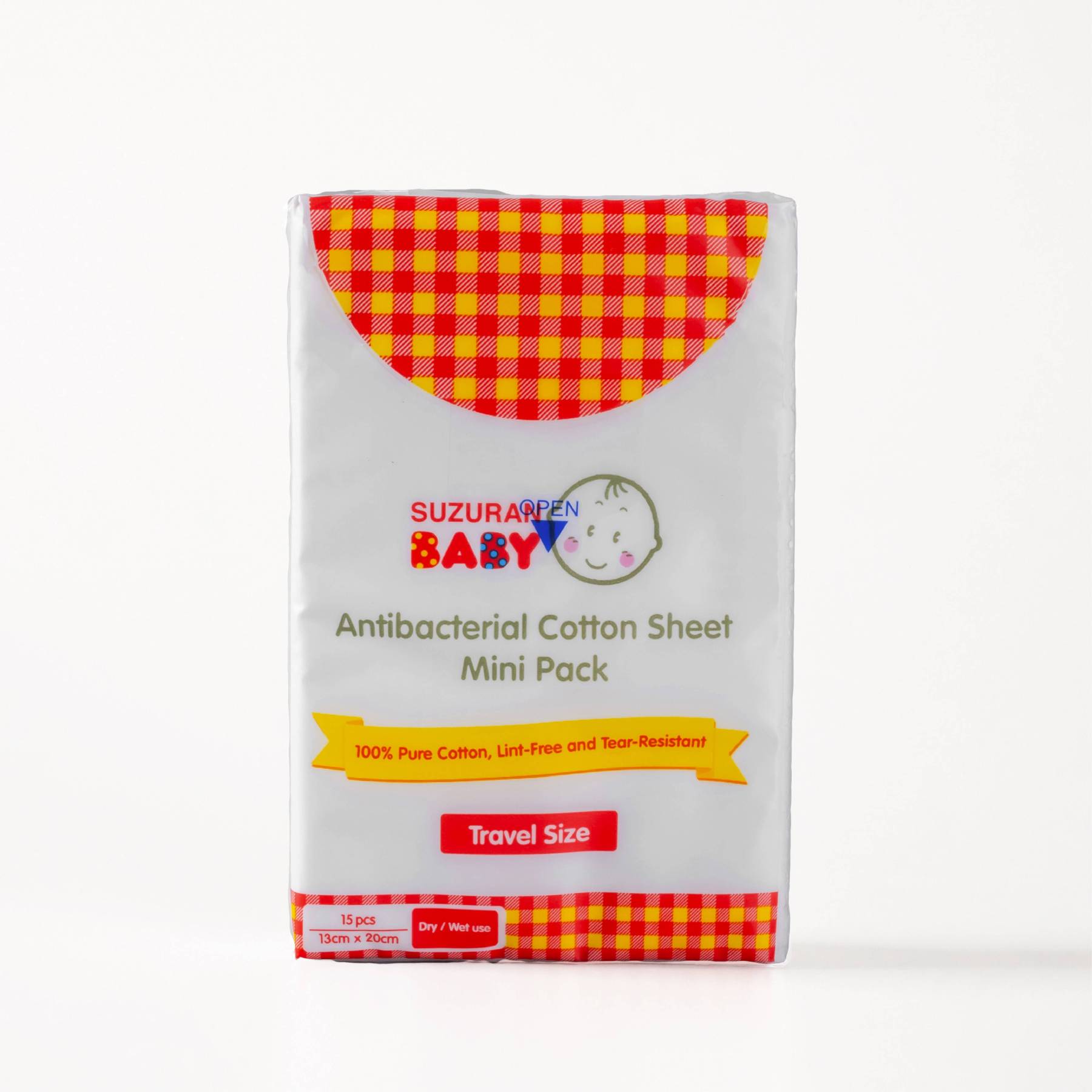 Antibacterial Cotton Sheet Mini Pack 15pcs -Little Good Life