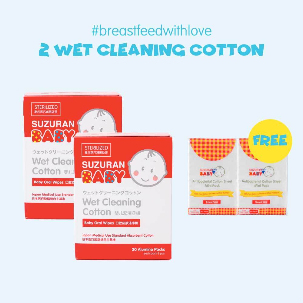 Wet Cleaning Cotton 30 sachets (60 pcs)