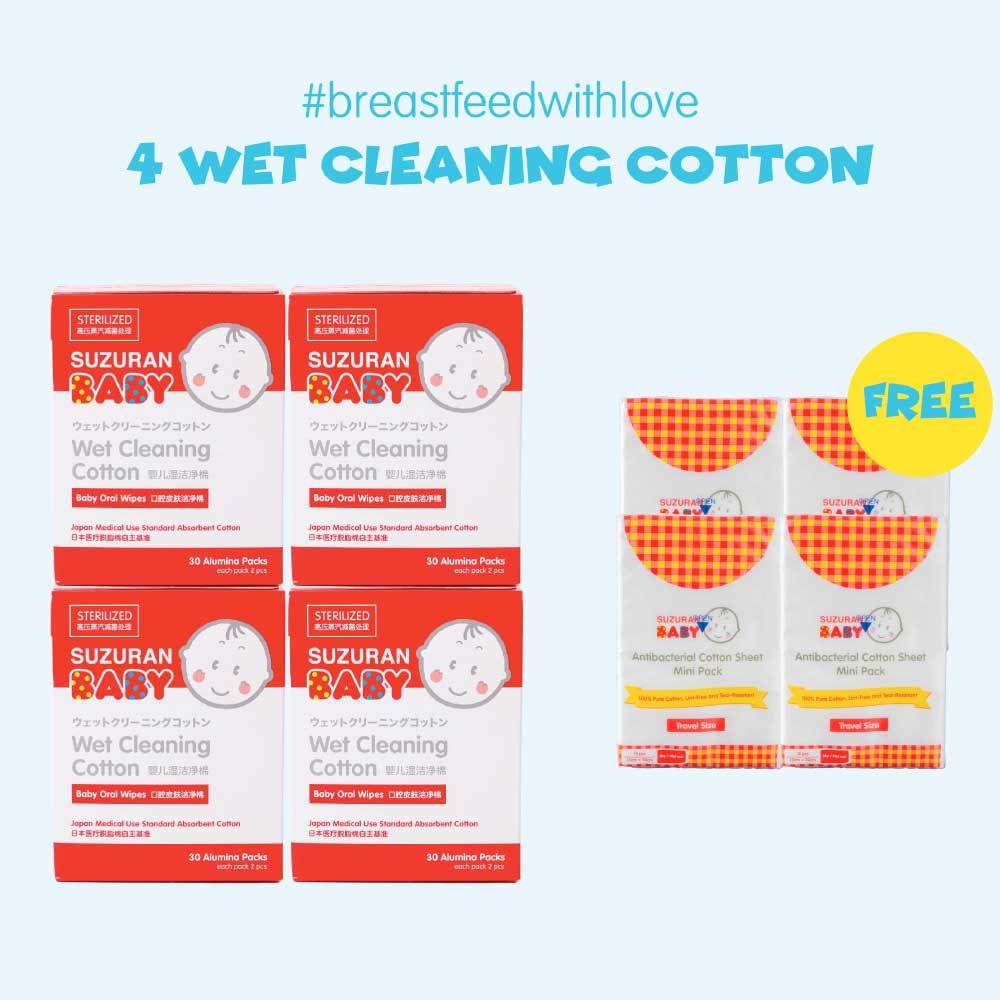 Wet Cleaning Cotton 30 sachets (60 pcs)