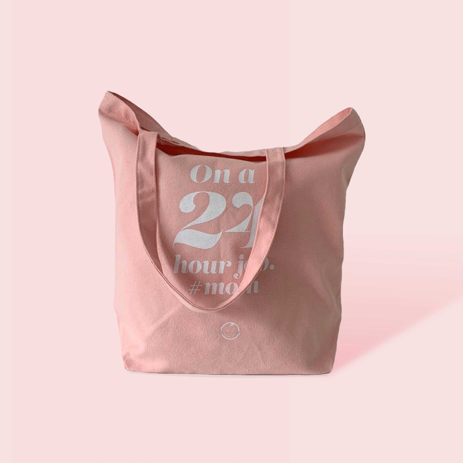 "24 Hour Job" Cotton Tote Bag-Little Good Life