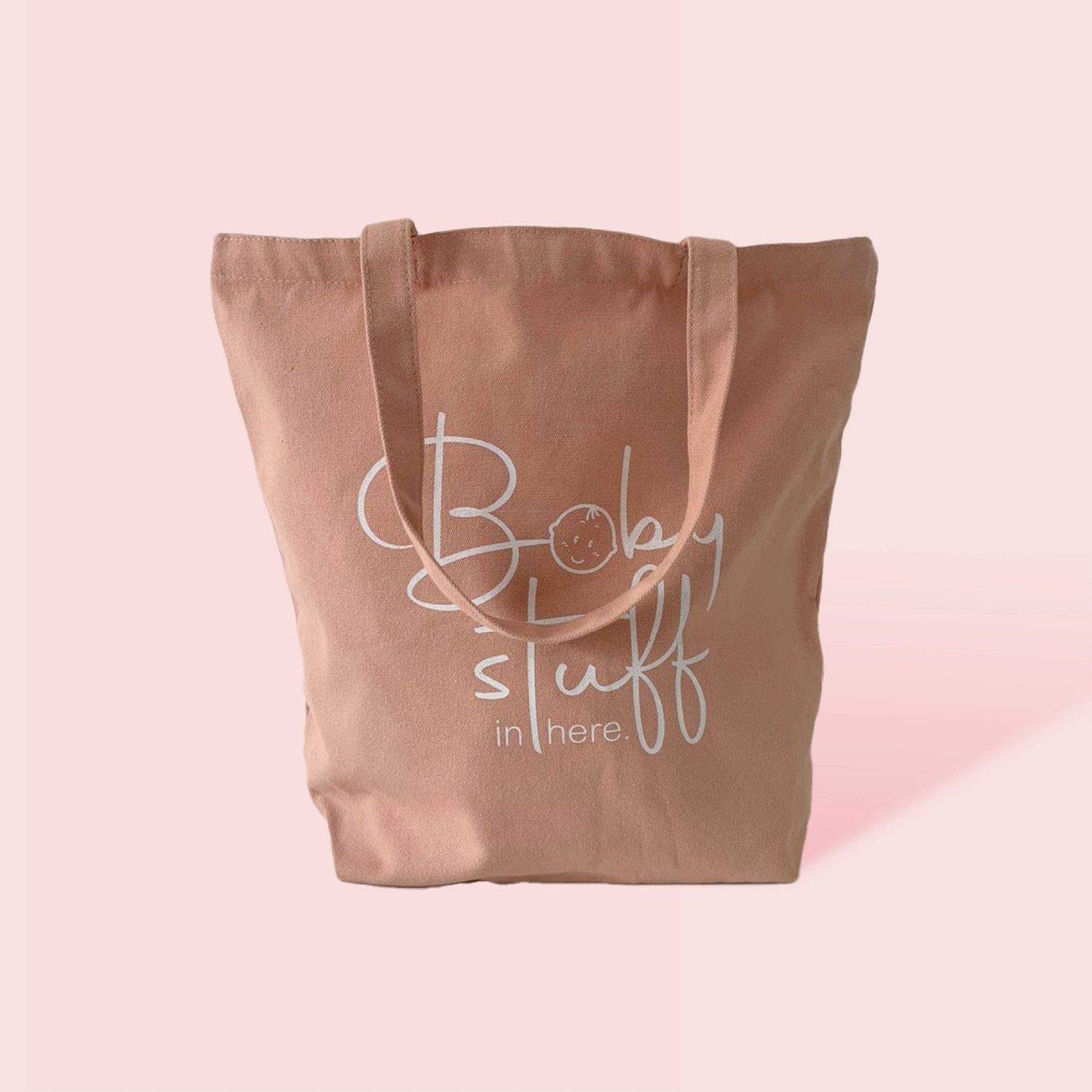 "Baby Stuff In Here" Cotton Tote Bag-Little Good Life
