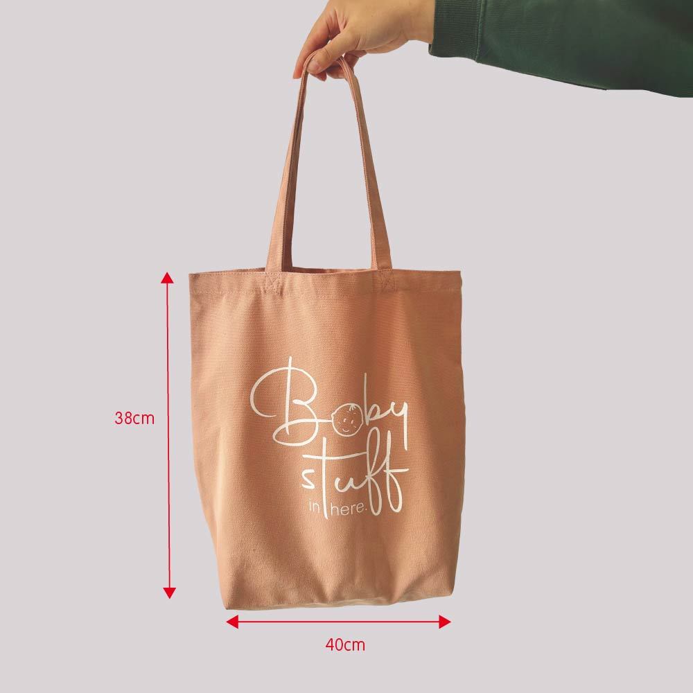 "Baby Stuff In Here" Cotton Tote Bag-Little Good Life