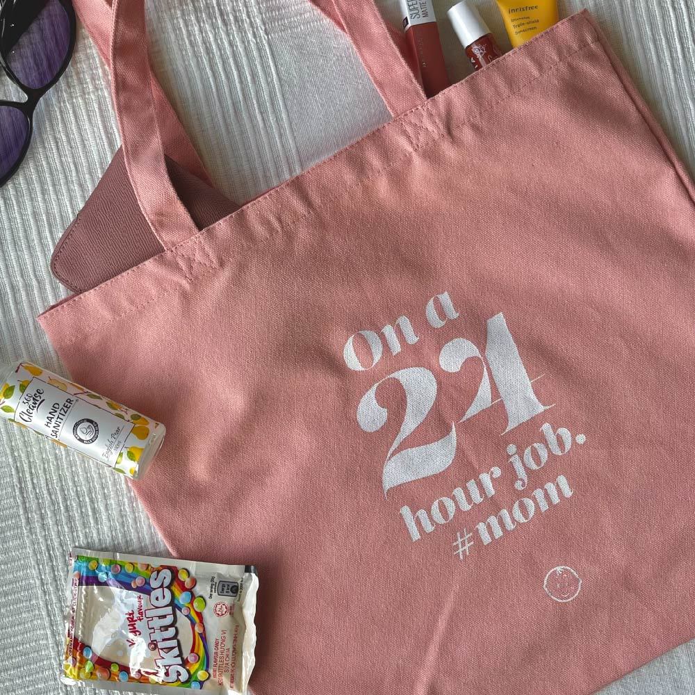 "24 Hour Job" Cotton Tote Bag-Little Good Life