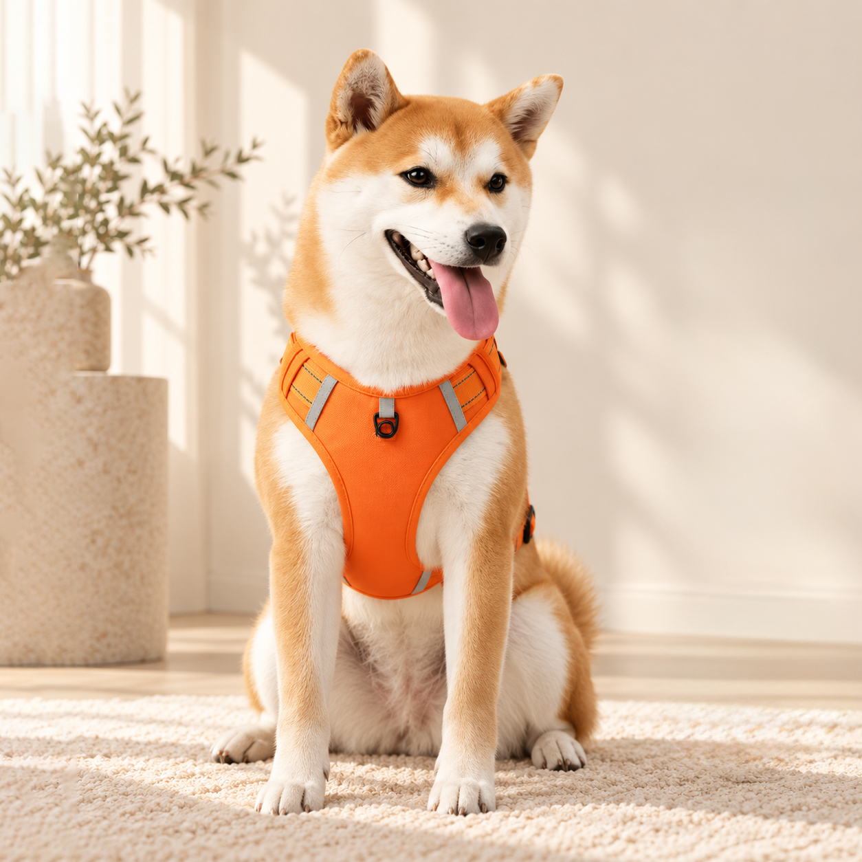 犬用ハーネス｜反射付き・通気メッシュ・引っ張り対策｜リード付き｜一体型｜Giipet