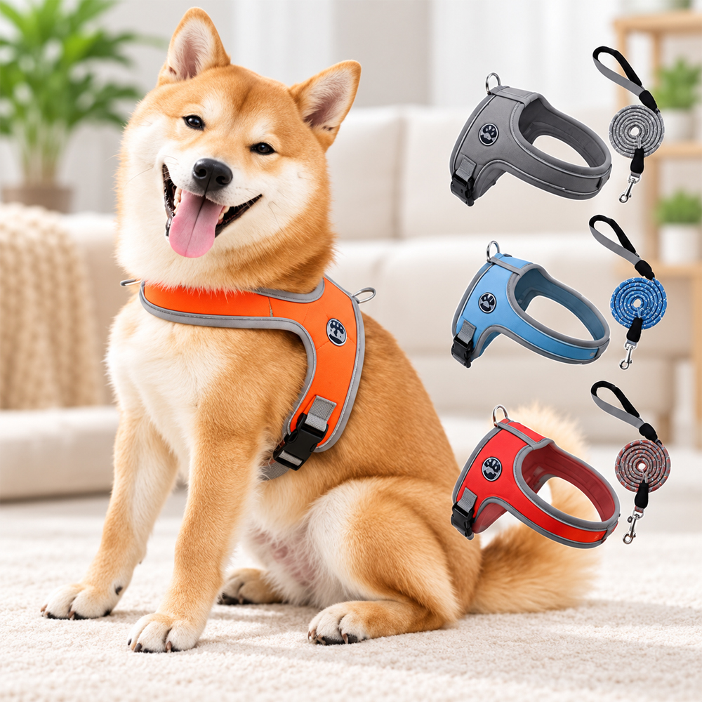 犬用ハーネス｜抜けにくい・通気メッシュ・引っ張り対策｜散歩用｜オールシーズン｜Giipet