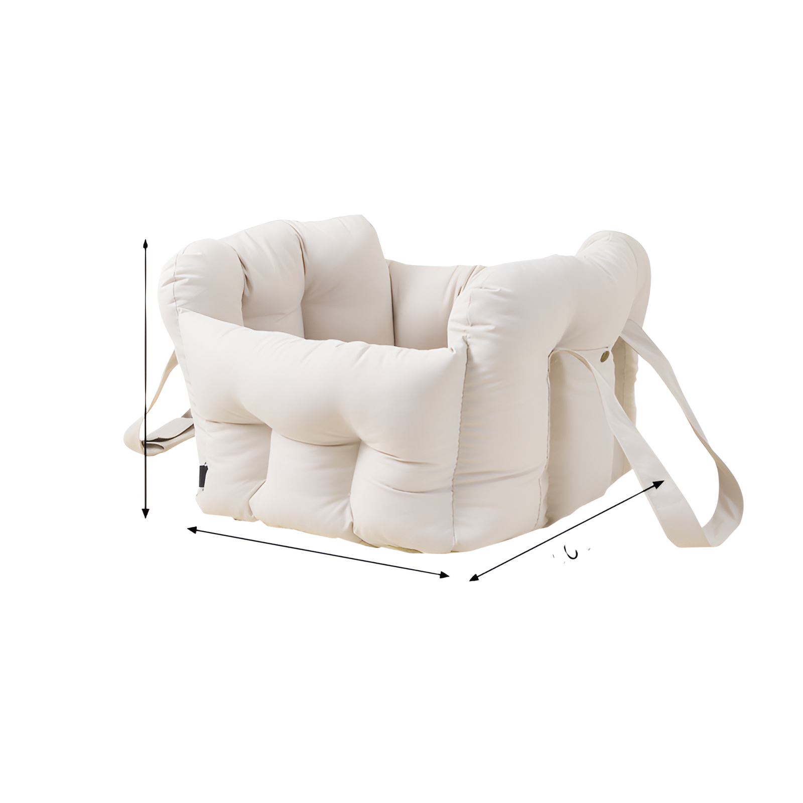 ペット用車載シート ドライブボックス 犬 猫兼用 車用ペットベッド 飛び出し防止 固定ベルト付き ずれない 立体サポート 型崩れしにくい 高め囲い 安心感抜群 ふわふわ PP綿素材 洗える お出かけ 四季通用 小中型犬