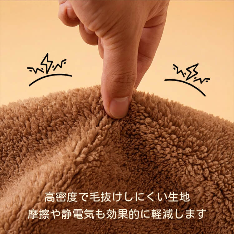 ふわふわくま耳ペットポンチョ 犬猫兼用 秋冬 防寒 保温 暖かい もこもこ フランネル チェック柄 2WAYブランケット 着る毛布 抜け毛対策 洗える ストレスフリー 安全素材 小型犬 中型犬