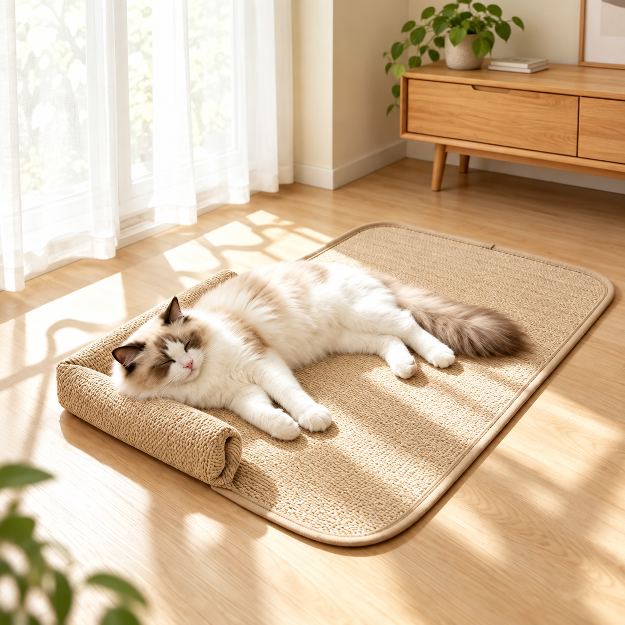 猫用爪とぎマット｜天然サイザル・耐久設計｜天然麻｜Giipet