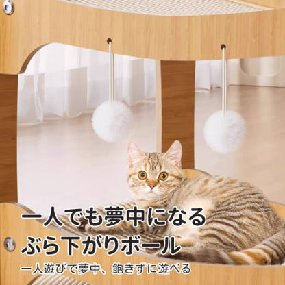二層猫用爪とぎハウス 頑丈 安定感 木製フレーム サイザル麻製 一台二役の爪とぎベッド 多機能キャットハウス ぽっちゃり猫用 広々空間 ストレス解消 運動不足解消 年中快適