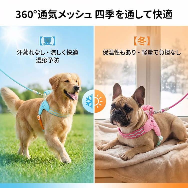 サドル型 ハーネスセット リードセット 引っ張り防止 抜けにくい 首に