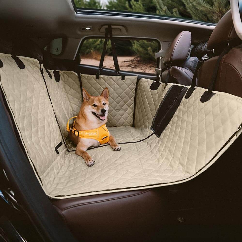 犬用ドライブシート 防水 後部座席 ペット用ハンモック 車載シートカバー 滑り止め ズレにくい 厚手 オックスフォード生地 耐久性抜群 抜け毛対策 傷防止 全車種対応 設置簡単 収納便利 多頭飼い