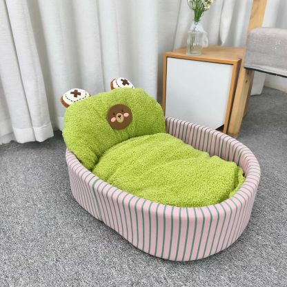 ペット用ふかふか囲いベッド 極厚 もちもち とろける肌触り 犬猫兼用 14cm高 丸洗いOK 滑り止め 防水 抗菌防臭 防ダニ へたりにくい 高弾力 体圧分散 ぐっすり快眠 暖かい オールシーズン