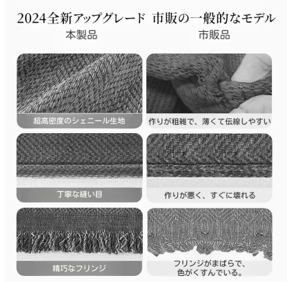 Giipet-シェニール一体型ソファカバー マルチカバー ソファカバー 無地 ブランケット 犬猫対策 汚れ防止 2人掛け 3人がかり