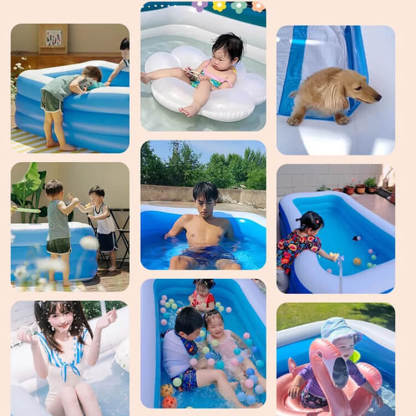 ペット用ビニールプール 電動空気ポンプ付き 多機能5層厚手素材 折りたたみ式 破れにくい 安定耐圧 UV対策 爪に強い 排水簡単 多様なサイズ展開 犬 猫 水遊び 入浴 夏の涼しい遊び場