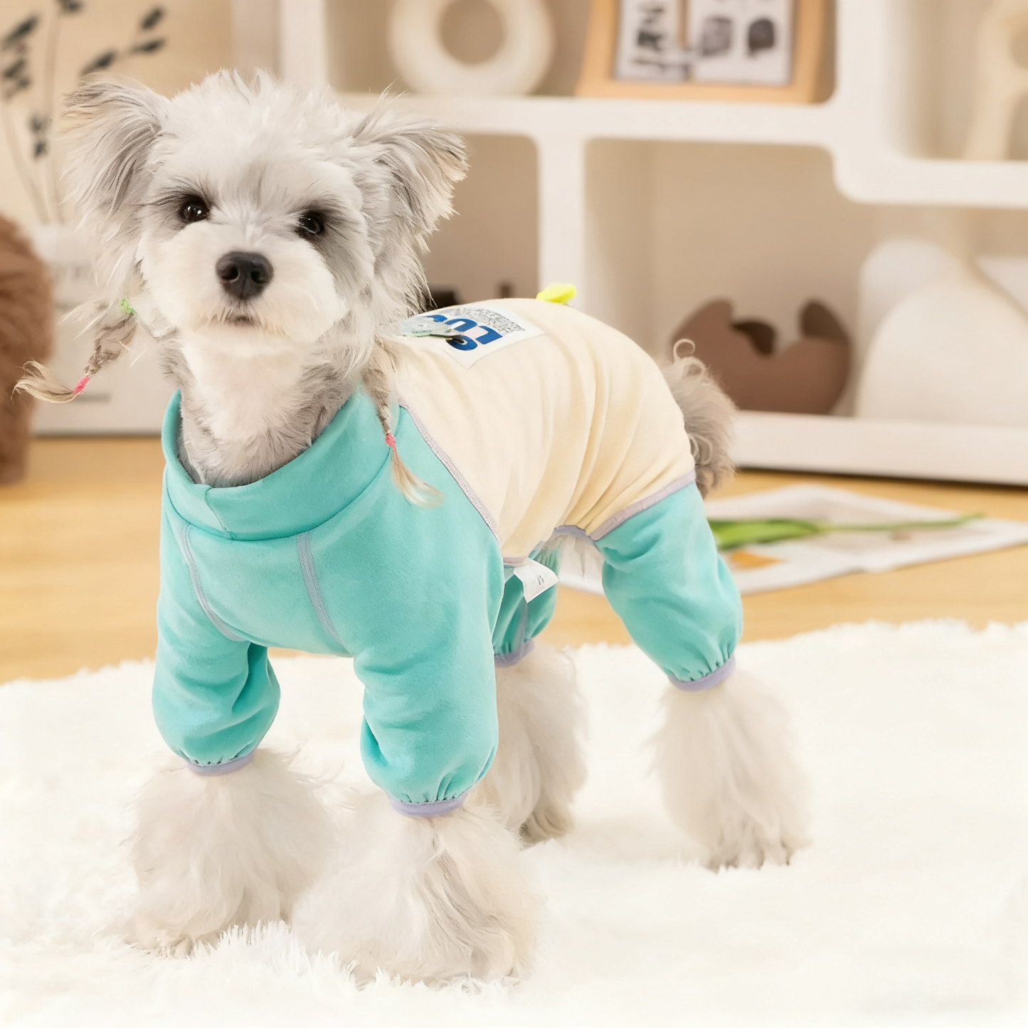 犬用四脚フルカバー発熱ペットウェア デアロン起毛素材使用 ウール約2倍の暖かさ 蓄熱保温・温度ロック 伸縮性抜群でストレスフリー 抗菌防ダニ 静電気抑制 ムレない通気性 犬服 コート 小型犬 中型犬 大型犬 寒さ対策-Giipet