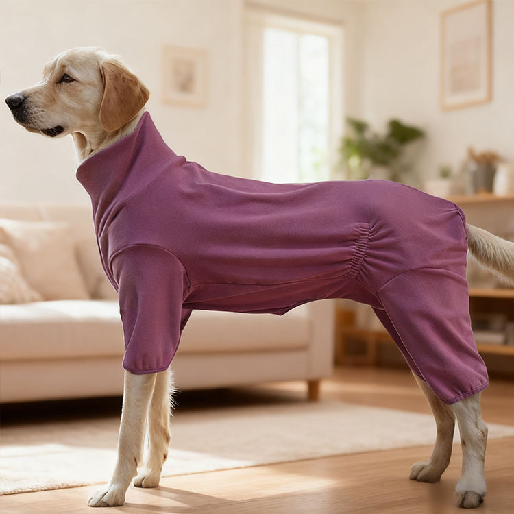 犬猫兼用蓄熱保温フルカバーパジャマ 秋冬用 しっかり暖かい 防寒着 寒さ対策 サイズ調整自在 伸縮素材 ぴったりフィット 調節可能 4本脚カバー ズレない 抜け毛防止 着脱簡単 ストレスフリー 7サイズ対応 小型犬 中型犬 大型犬 子犬-Giipet