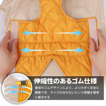 Giipet-新作冬用犬服 ジャケット ベスト ボア 防寒 防風 防雪 撥水 ドッグウェア かんたん着脱 大型犬 中型犬 小型犬 アウトドア M