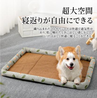 giipet-ペット用夏の寝ござ　犬　猫　冷感　ひんやり　防水防湿　爽やか　耐久性