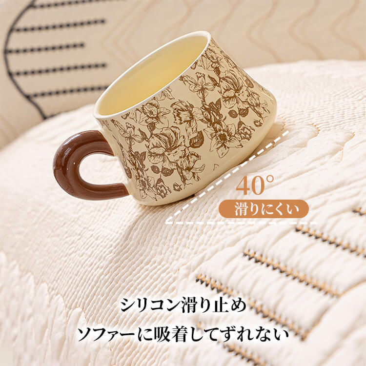 异形カットマルチカバー ソファー  ワラビーデザイン 3~4人掛け 麦穂柄 ソファーマット 肘あり 肘なし 滑り止め 綿100% ペット 猫 犬 爪とぎ 伤 防止 丸洗い 春夏秋冬 インテリア 北欧風