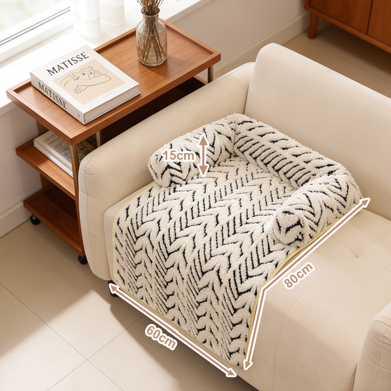 半囲いソファクッション ベッド 保护 1枚2役 多機能マット 復元率98%以上 ヘタリに強い 耐摩耗 引っ掻きに強い アルミ箔层 保温性 蒸れない 足腰・関節サポート 低め設計 介護犬対応 カバー取り外し可 清潔 洗える 大サイズ