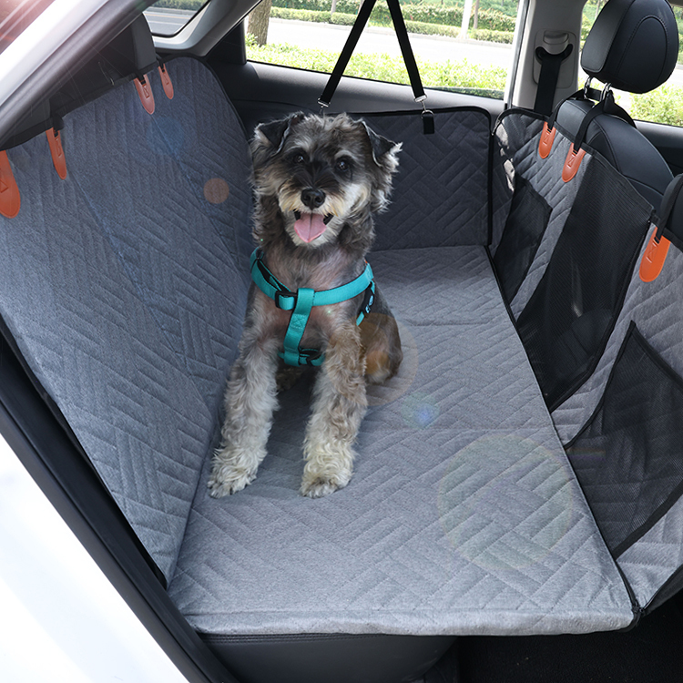ペット用ドライブシート 360度完全保護 防水防汚 耐久性抜群 進化版7層構造 全車種対応 後部座席 トランク兼用 飛び出し防止 収納ポケット付 愛車と愛犬を守る 150kg耐荷重