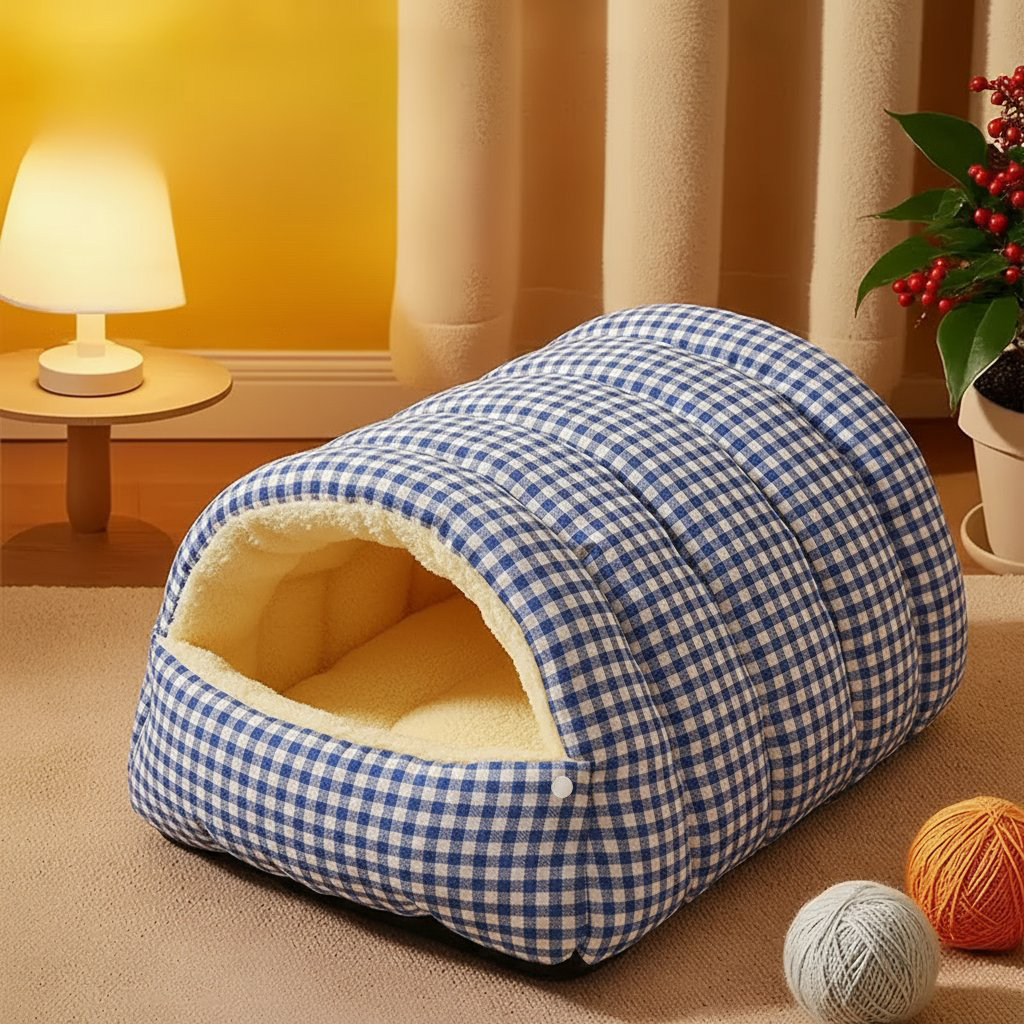 厚手の密閉式キャットベッド