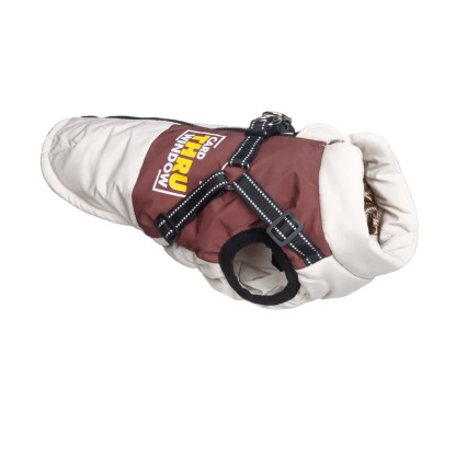 ペット用グラフェン発熱ダウンベスト 犬服 冬用 秋冬新作 3秒速暖 極暖 防寒保温 防水撥水 防汚 遠赤外線 ダックダウン91.9% 3倍反射材 夜間安全 リードシステム付 着脱簡単 軽量 伸縮フィット 抗菌消臭 蚊よけ 防塵 小型犬 中型犬 大型犬対応 お散歩ジャケット-Giipet