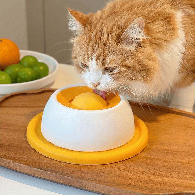 ペット用早食い防止皿 犬 猫 ぺろぺろ味覚玉 液体フード用 3倍長持ち 舌クリーナー機能 転倒防止 滑りにくい 低重心 食べこぼし防止 知育トイ 健康維持 衛生的