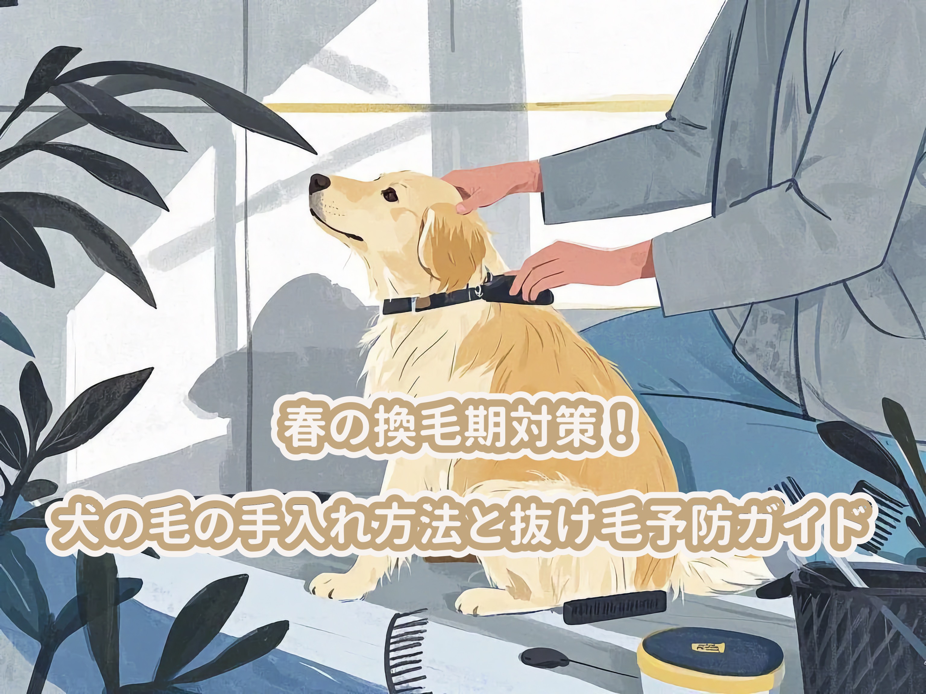 春の換毛期対策！犬の毛の手入れ方法と抜け毛予防ガイド-Giipet
