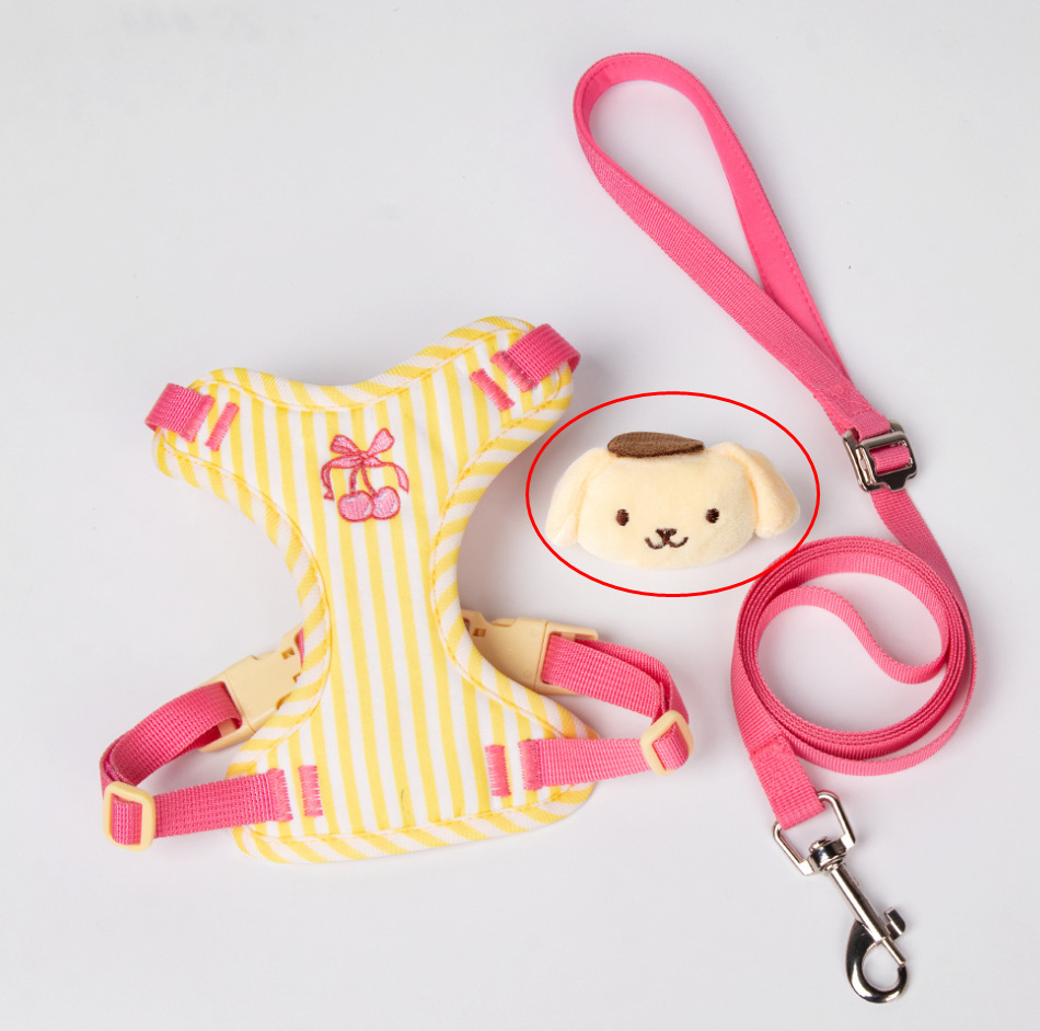 giipet-オールシーズン対応 ボーダー柄 胴輪ハーネス