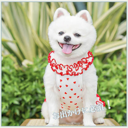 ペット用小花柄ワンピース 夏用 犬服 ドッグウェア 極薄 超軽量 通气性抜群 涼しい 接触冷感 伸縮性 ロールヘム加工 可愛い 暑さ対策 抜け毛防止 小型犬 中型犬 猫用 春夏