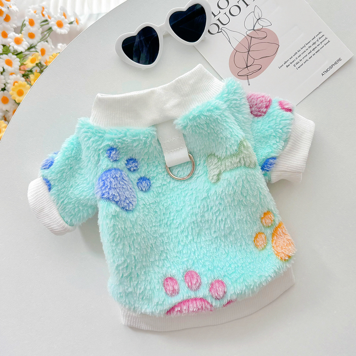 フリースベスト 犬服 秋冬用 あったか ふわふわ 柔らかい もこもこ 肌触り抜群 二重フリース 蓄熱保温 防寒 ドッグウェア 小中型犬 Dリング付き お散歩快適 ぴったりフィット 着脱簡単-Giipet