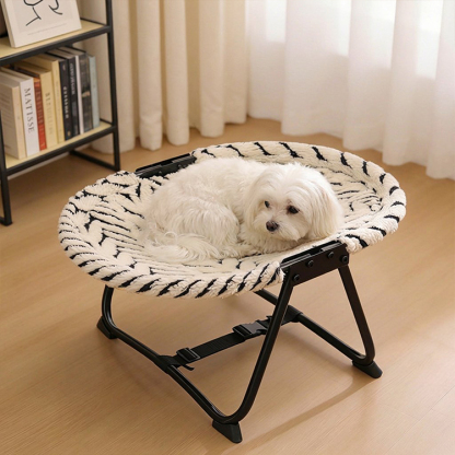 折りたたみ式ペットベッド キャンプ用 高床式コット 通气性 湿気除け カビ防止 コンパクト収納 持ち運び简单 室内 屋外 アウトドア レジャー 小型犬 中型犬 猫対応 全季節対応 丈夫な設計 避難用