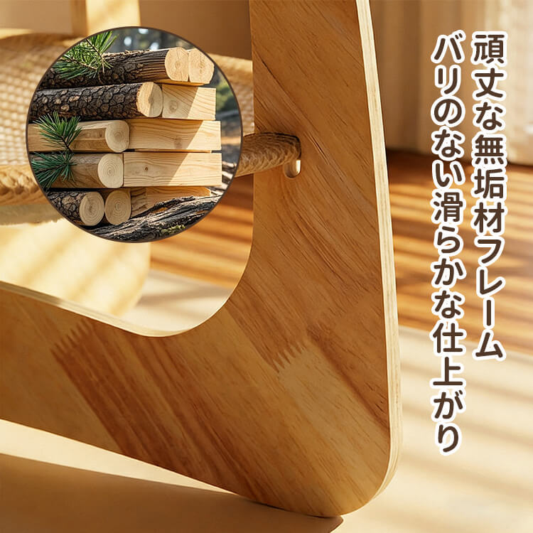 剣麻二層通気 円台ペットベッド