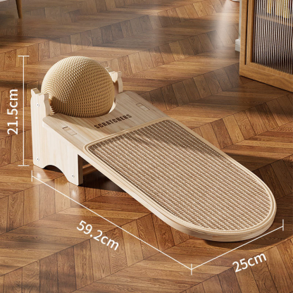 猫爪とぎ板＆ボールセット アルパカ型 ボール付 多機能 一台3役 爪研ぎ 遊び お昼寝 耐久性抜群 クズが出ない 天然サイザル麻製 全年齢対応 湿気対策 家具保護 ストレス解消 新感覚爪とぎ