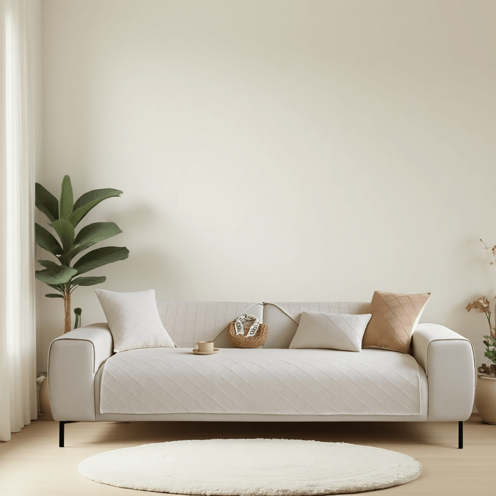 コットンリネンソファカバー 高密度織り 綿麻 マルチカバー オールシーズン 洗える 乾燥機対応 防虫 抗菌 吸湿速乾 毛玉・抜け毛なし 色褪せにくい エコ素材 犬猫対策 ソファ保護カバー